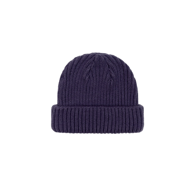 TEAM LOGO SHORT BEANIE - PURPLE