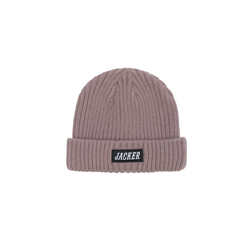 TEAM LOGO SHORT BEANIE - GRAPE