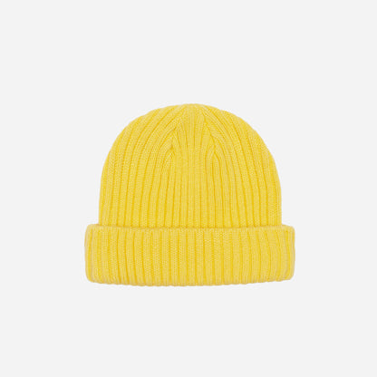 TEAM LOGO SHORT BEANIE - YELLOW