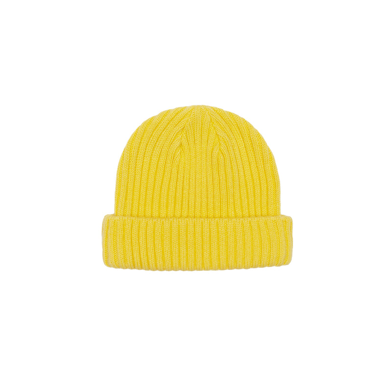 TEAM LOGO SHORT BEANIE - YELLOW