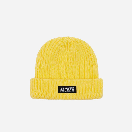 TEAM LOGO SHORT BEANIE - YELLOW