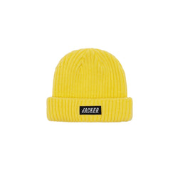 TEAM LOGO SHORT BEANIE - YELLOW