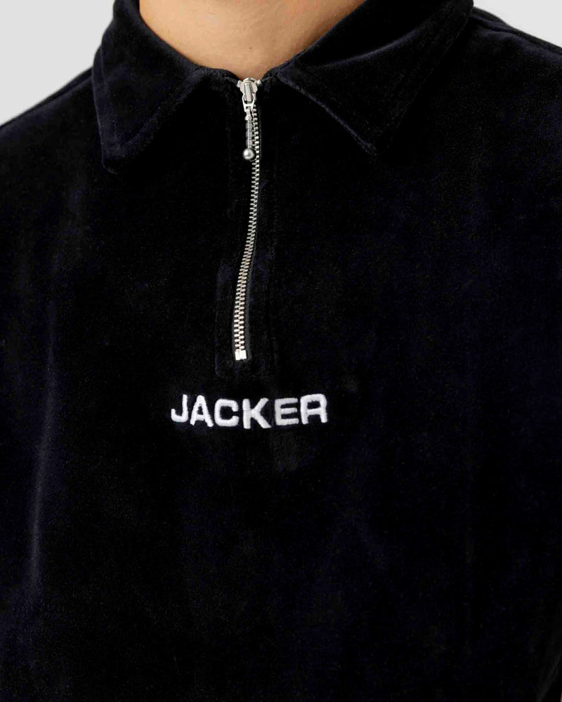 VELVET POLO - BLACK - JACKER