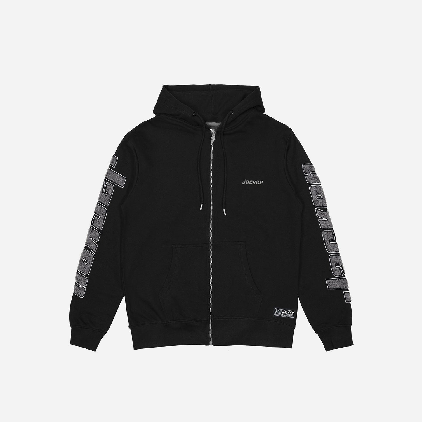 ABSOLEM ZIPPED HOODIE - BLACK