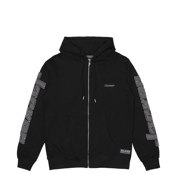 ABSOLEM ZIPPED HOODIE - BLACK