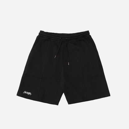 SWEAT 3 STRIPES SHORT - BLACK