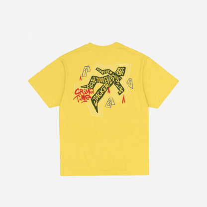 CRIME TIME T-SHIRT - YELLOW