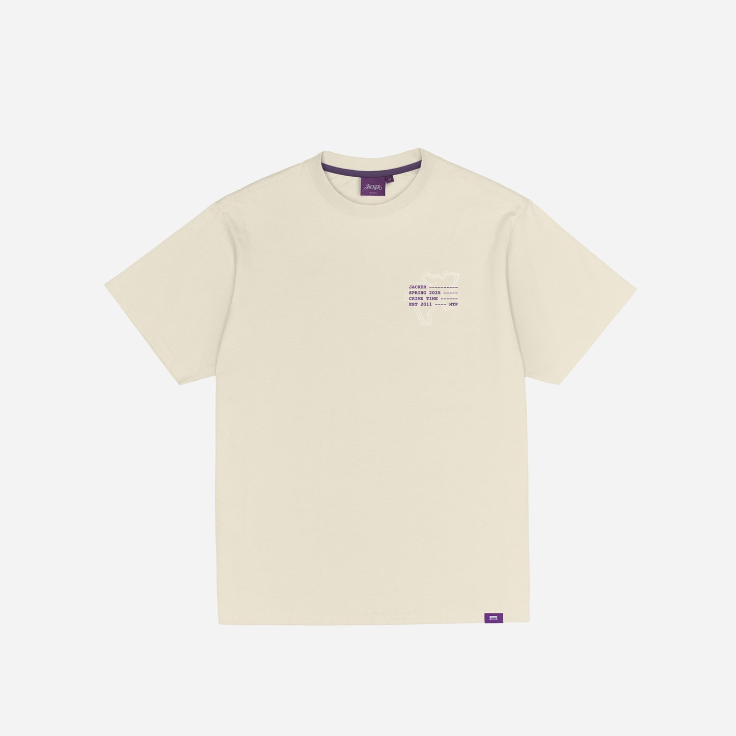 CRIME TIME T-SHIRT - BEIGE