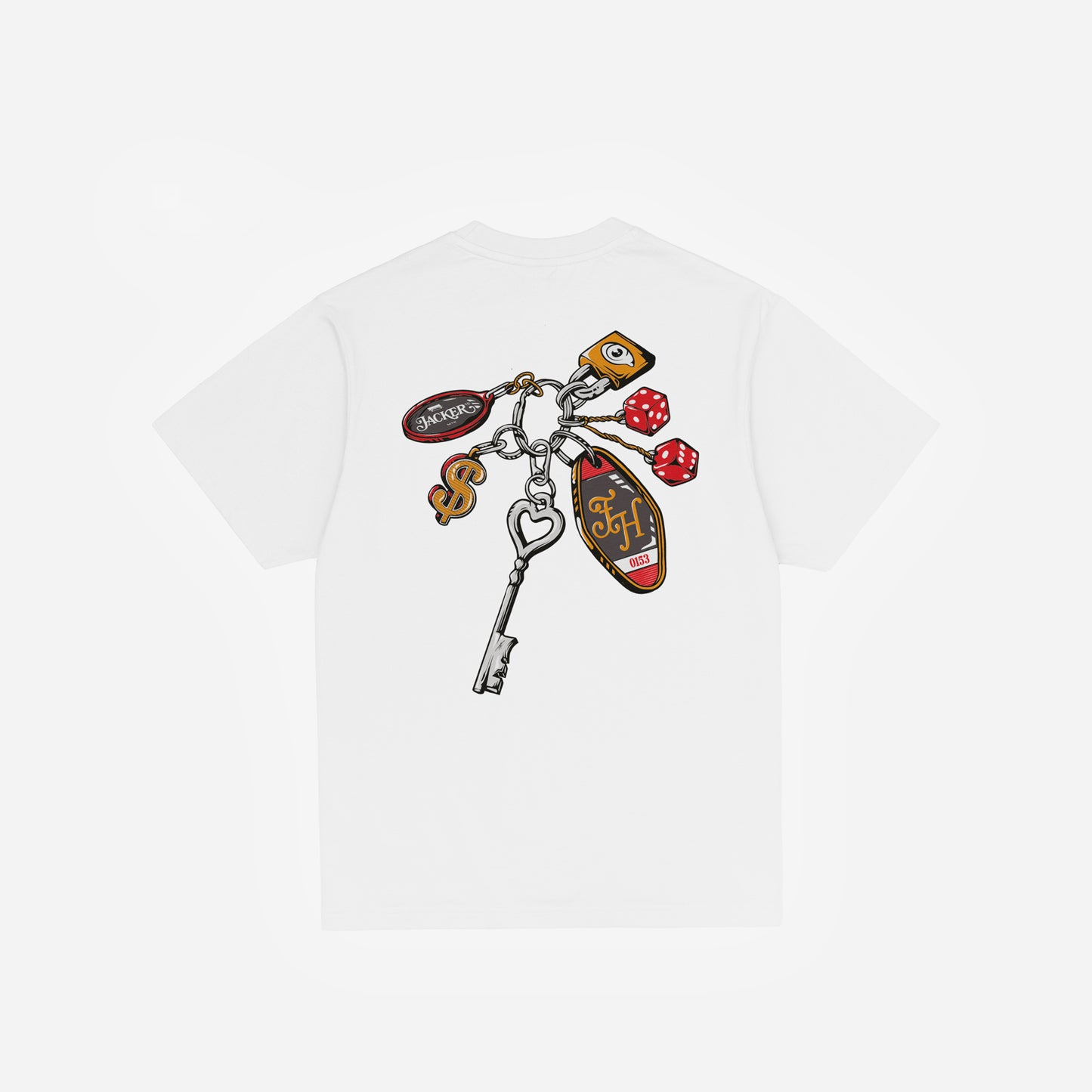 KEYCHAIN T-SHIRT - WHITE