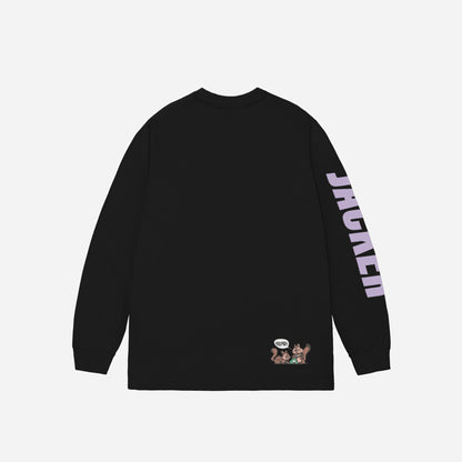 SQUIRREL GANG LONG SLEEVES - BLACK