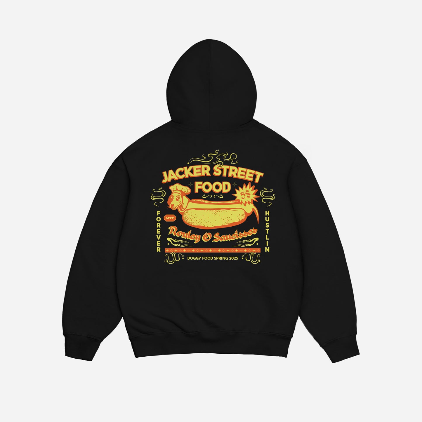 HOT DOGGY HOODIE - BLACK