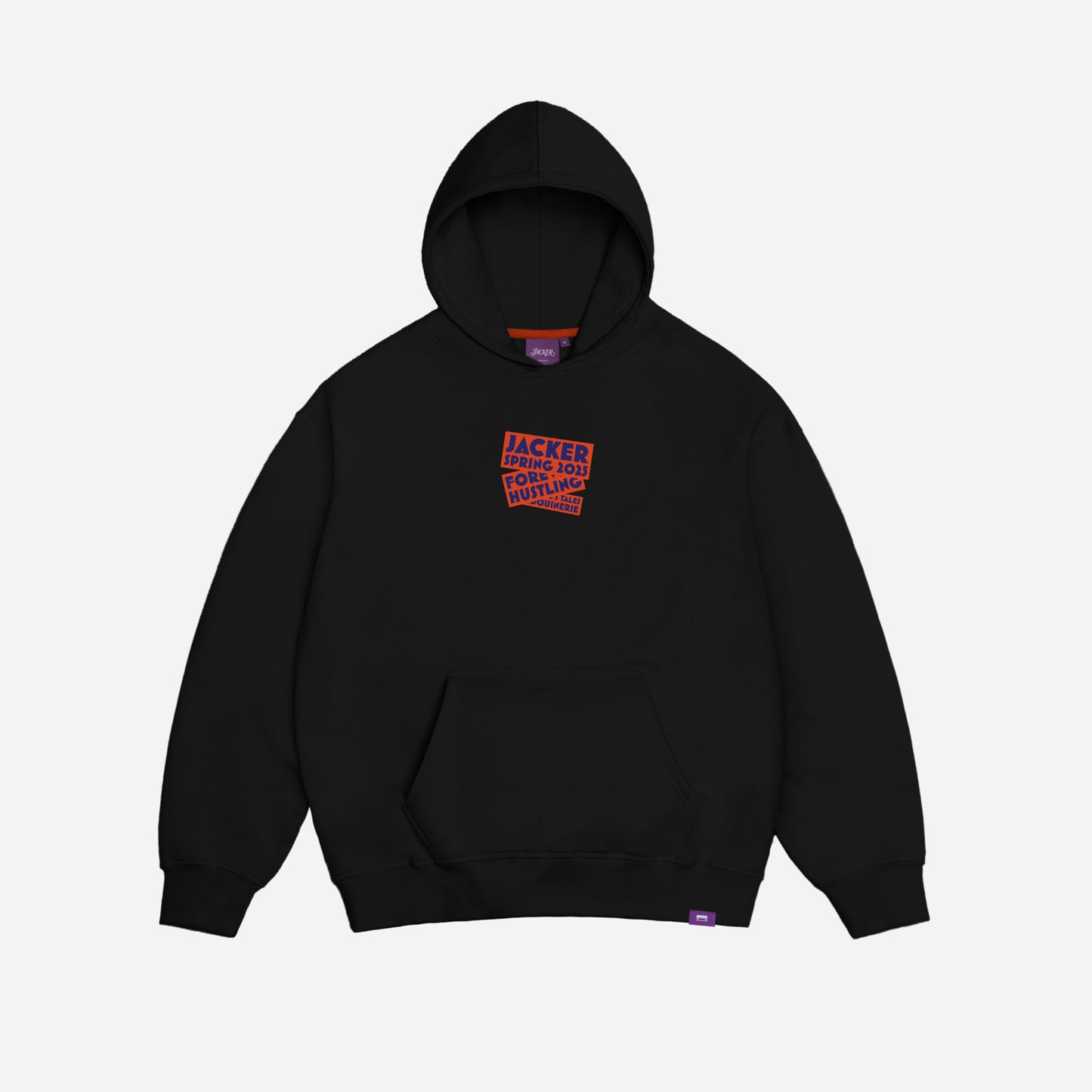 MAROQUIN BAG HOODIE - BLACK