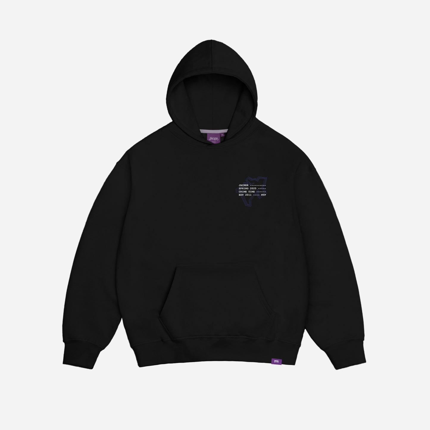 CRIME TIME HOODIE - BLACK