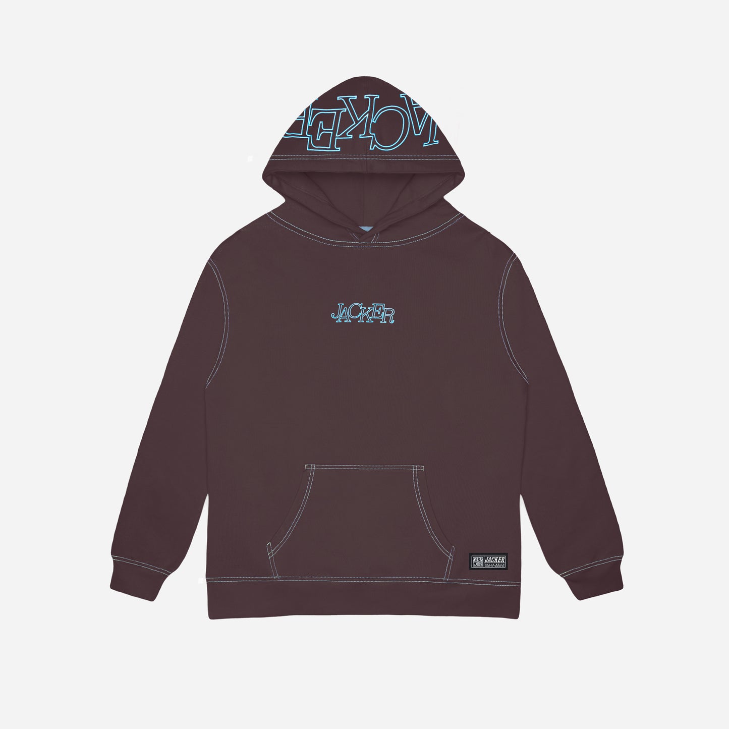 SELECT CONTRAST HOODIE - PURPLE