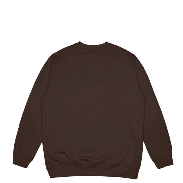 TEAM LOGO - CREWNECK - BROWN