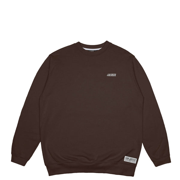 TEAM LOGO - CREWNECK - BROWN
