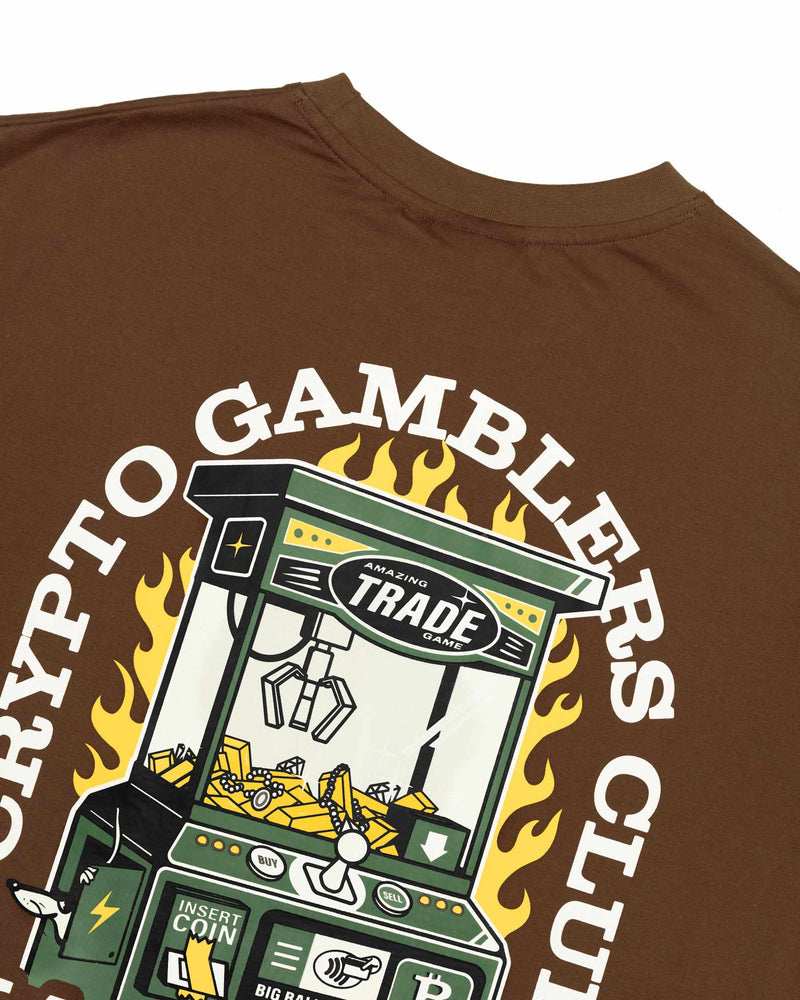CRYPTO CLUB - T-SHIRT - BROWN