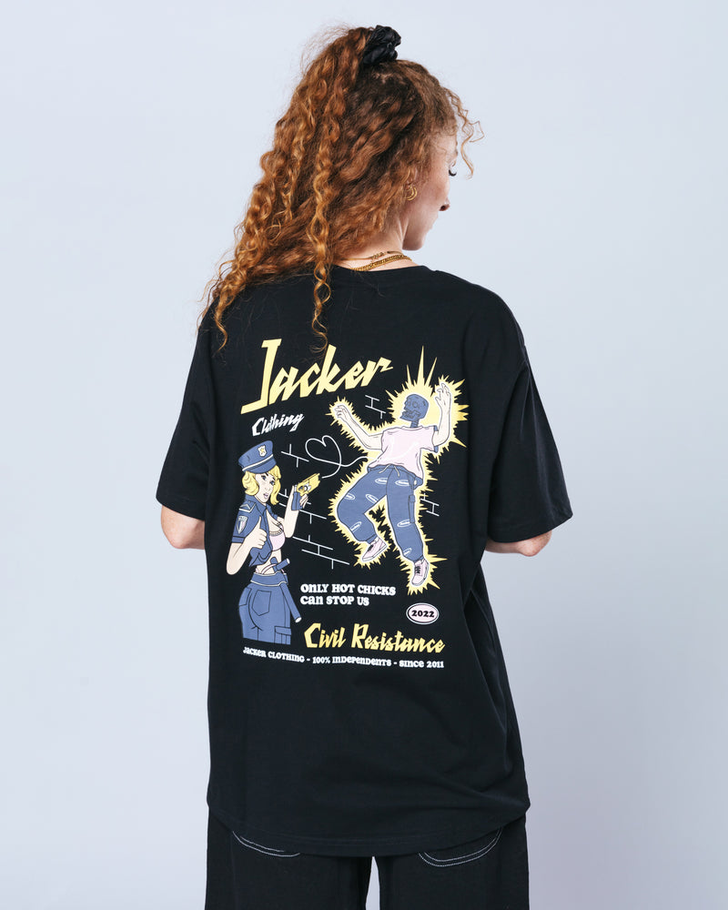 HOT CHICKS - T-SHIRT - BLACK