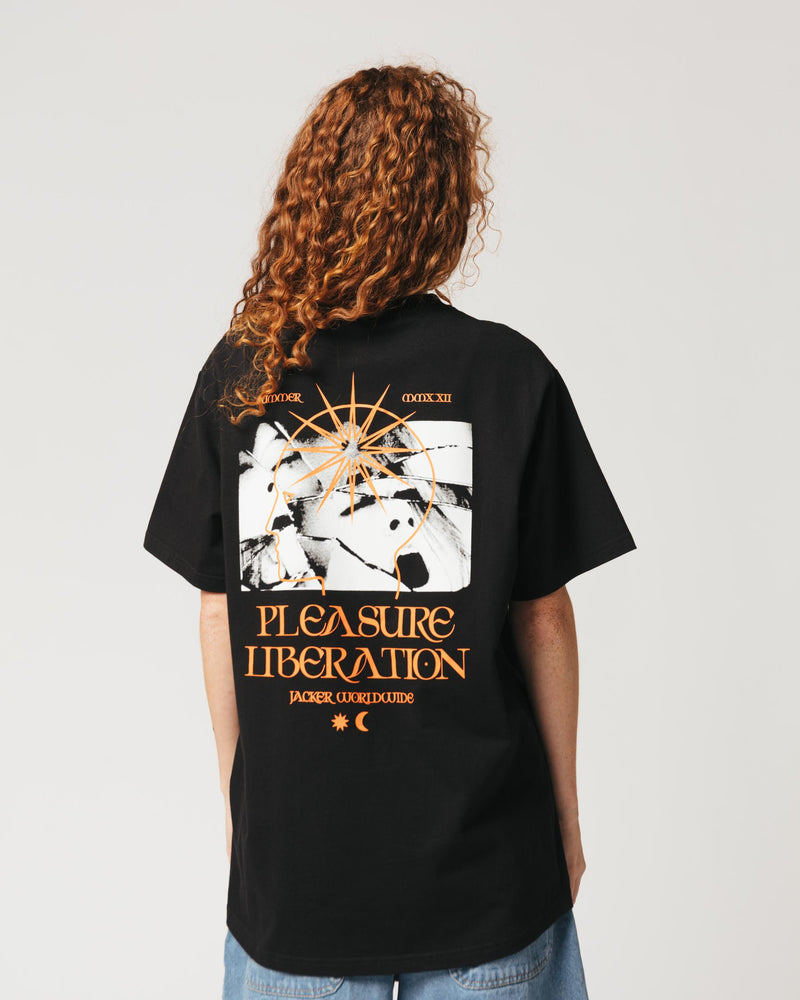 PLEASURE - T-SHIRT - BLACK