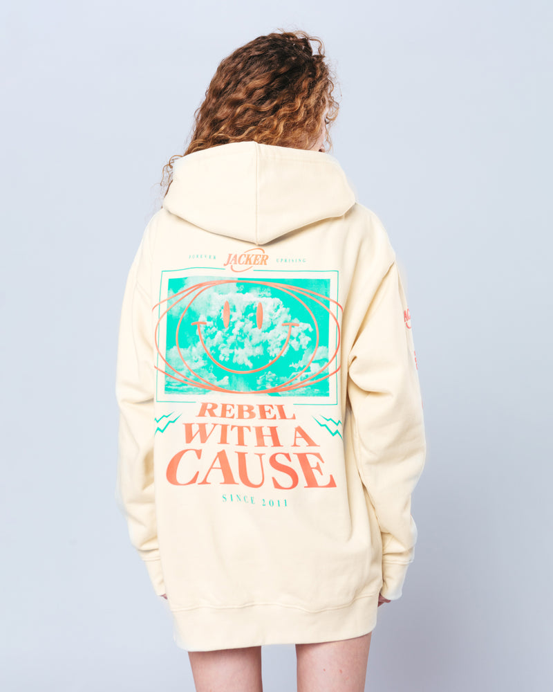 REBEL - HOODIE - BEIGE