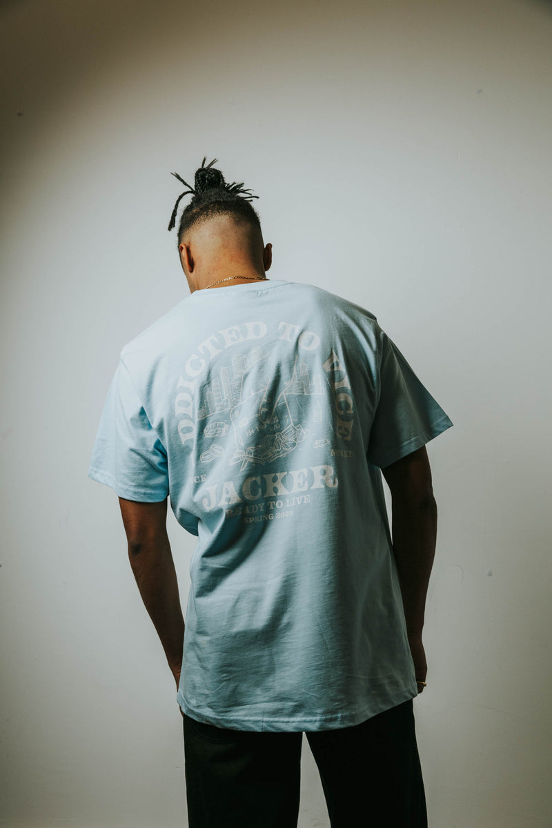 ADDICTED - T-SHIRT - BLUE