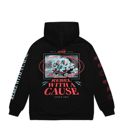 REBEL - HOODIE - BLACK
