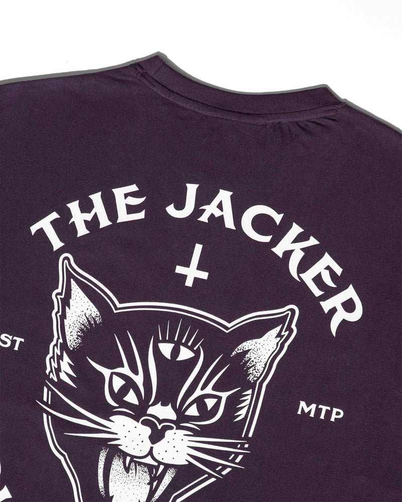 BLACK CATS - T-SHIRT - PURPLE - JACKER