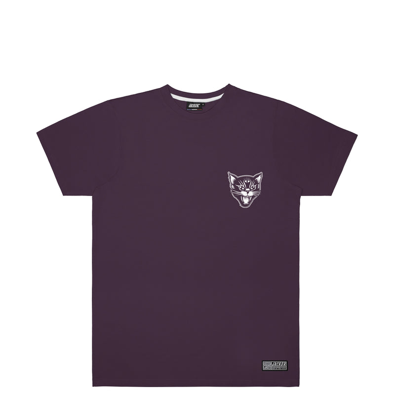 BLACK CATS - T-SHIRT - PURPLE - JACKER