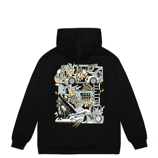UNDERGROUND - HOODIE - BLACK